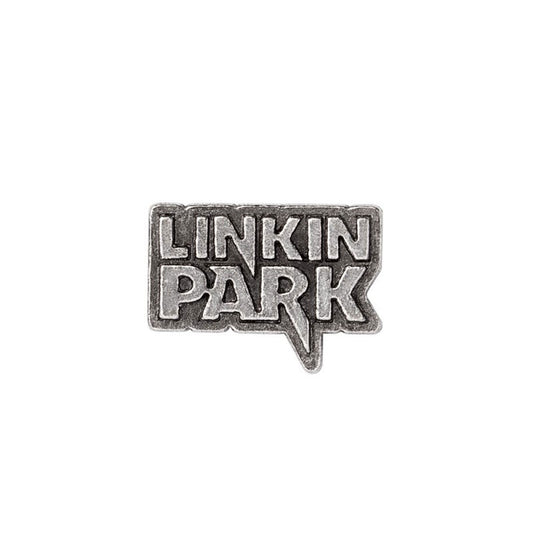 Linkin Park Lettering Logo Pewter Pin Badge Front