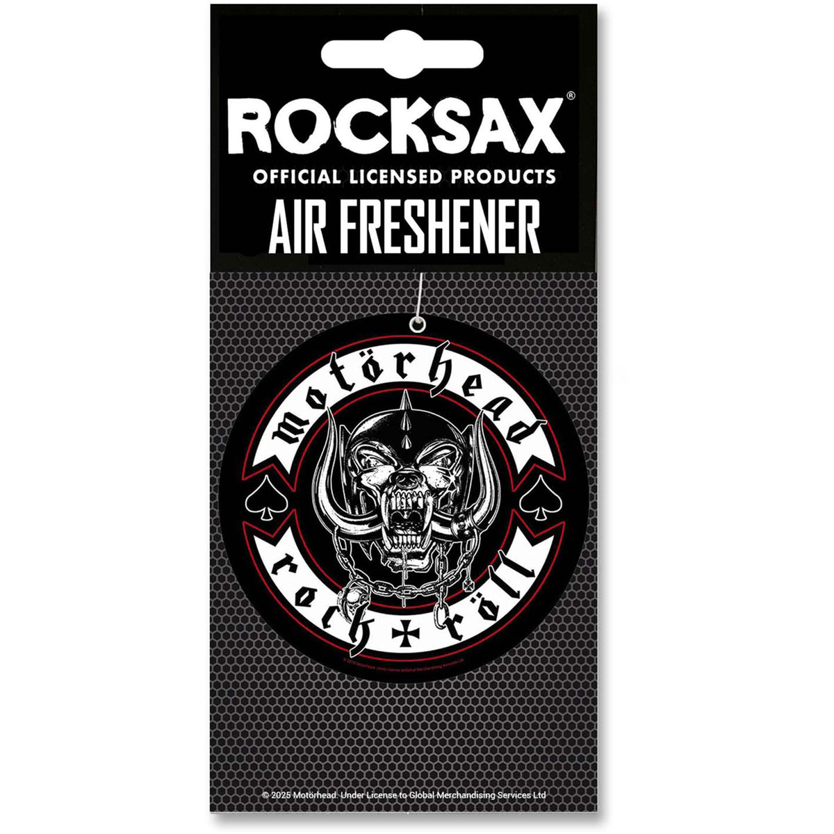 Motorhead Rock + Roll Air Freshener Front
