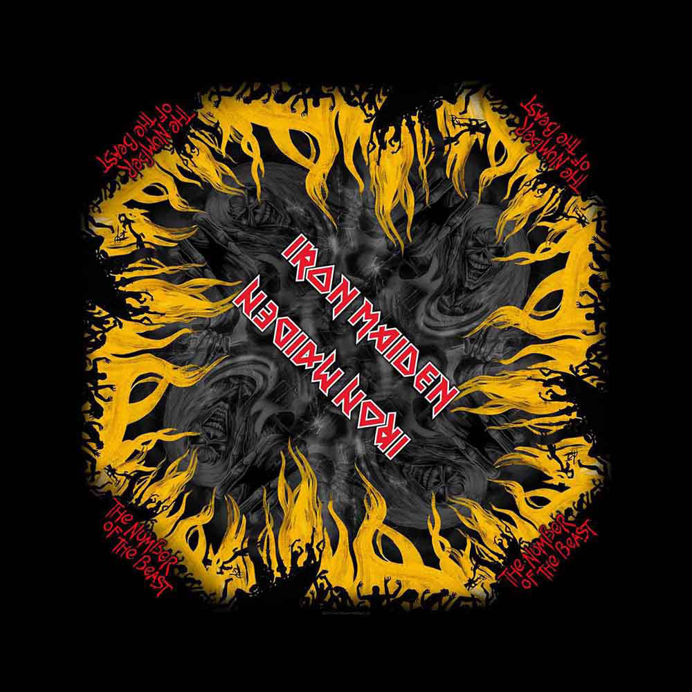 Iron Maiden Number Of The Beast Bandana Front
