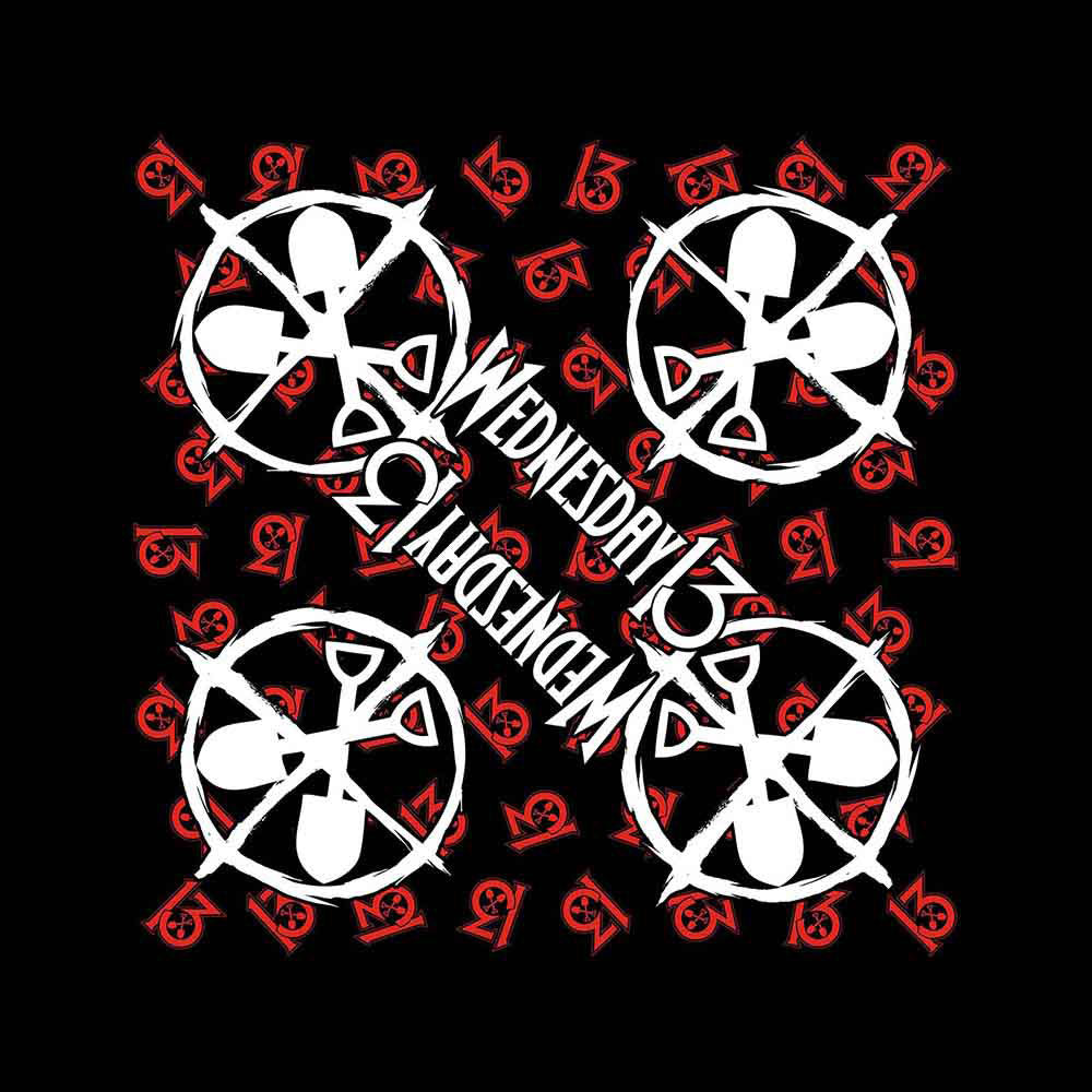 Wednesday 13 Logo Shovels Bandana Front