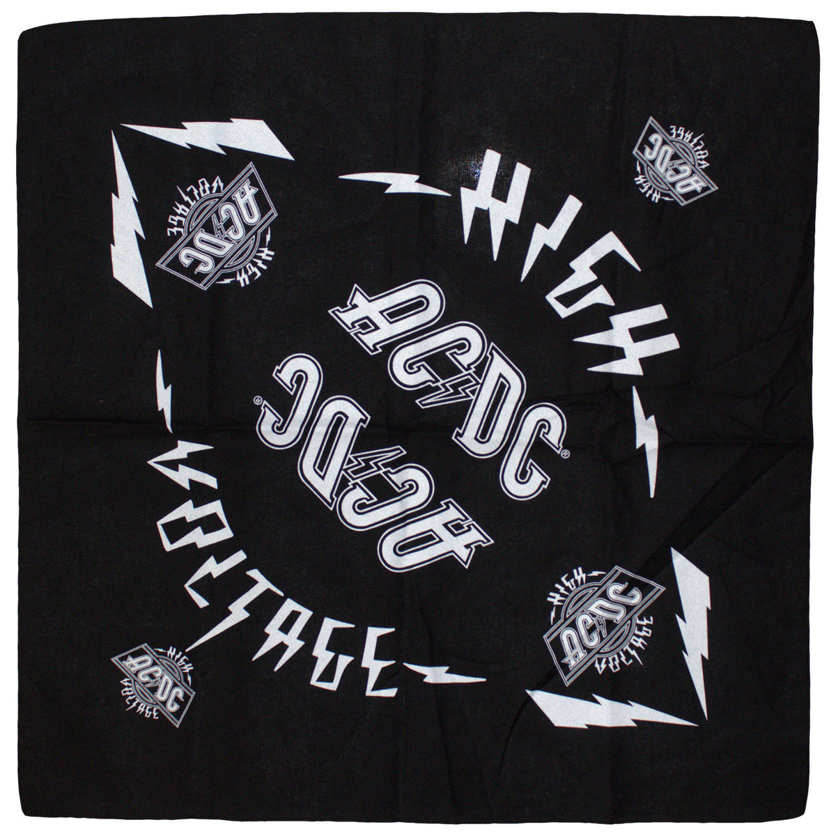 AC/DC High Voltage Bandana Front