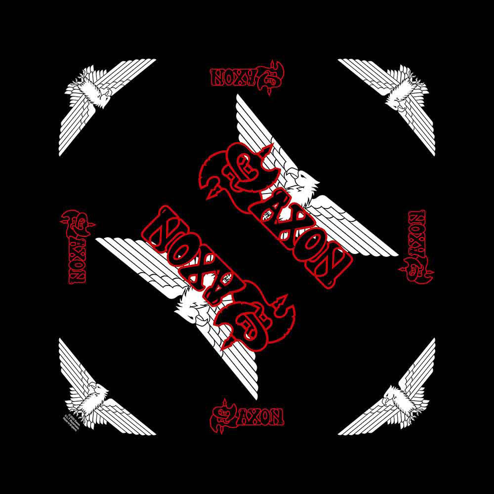 Saxon Logo/eagle Bandana Front