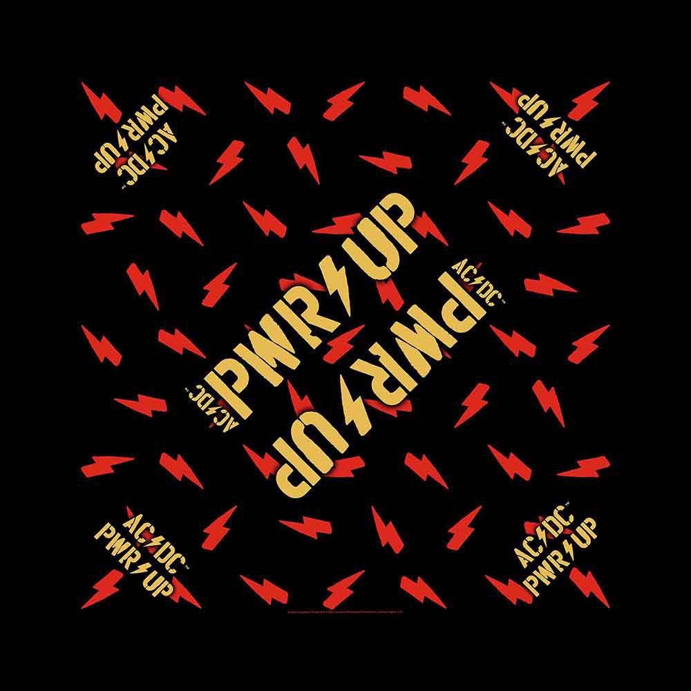 AC/DC Pwr-up Bandana Front