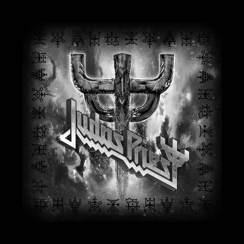 Judas Priest Logo & Fork Bandana Front