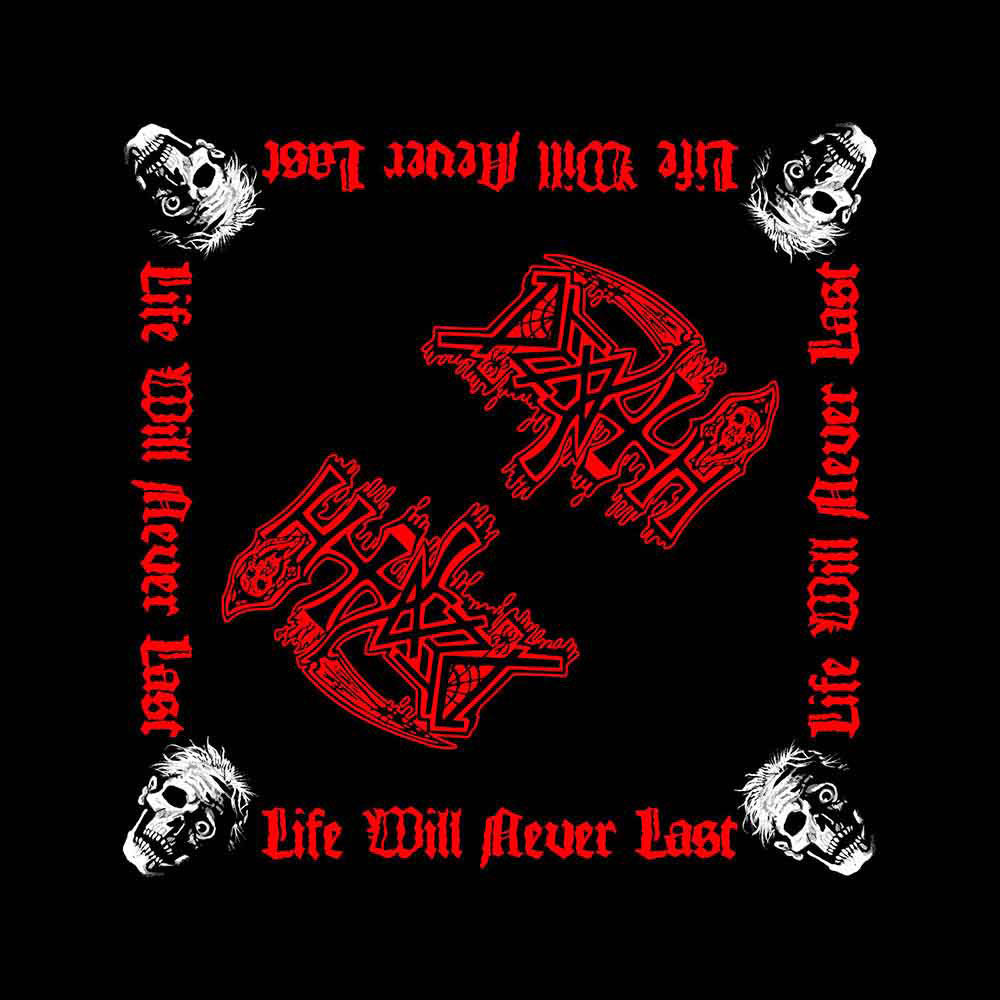 Death Life Will Never Last Bandana Front