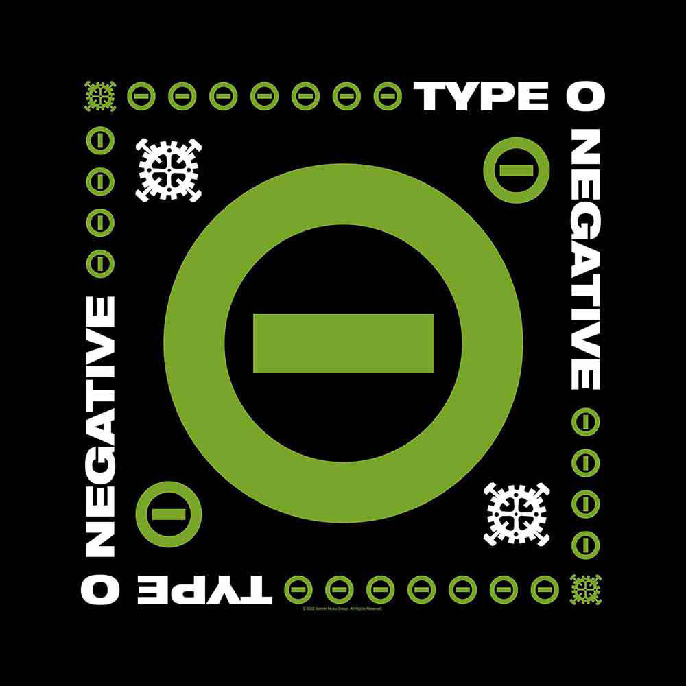 Type O Negative Negative Symbol Bandana Front