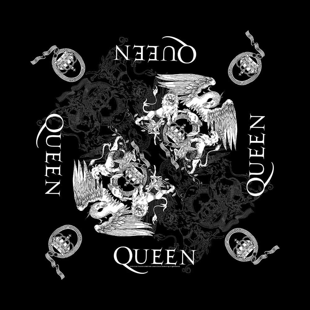 Queen Crest Bandana Front