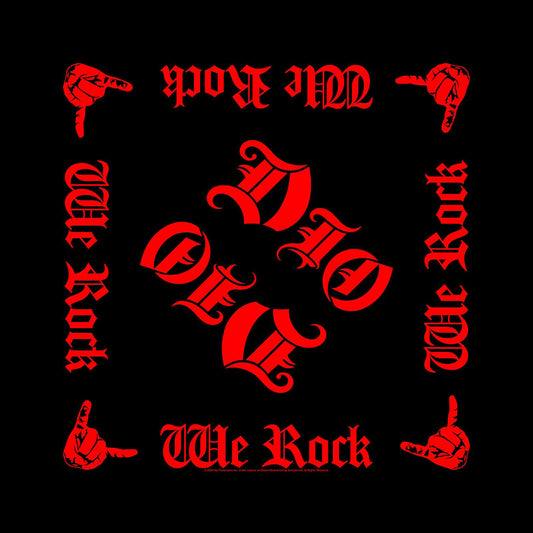 Dio We Rock Bandana Front