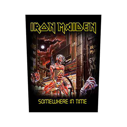 Iron Maiden Somewhere In Time Back Patch Front