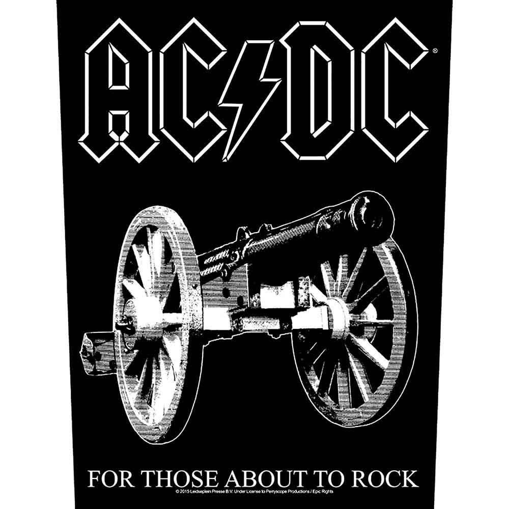AC/DC For Those About To Rock Back Patch Front