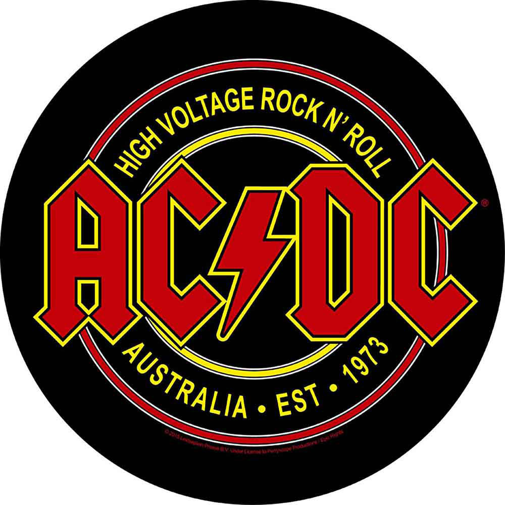 AC/DC High Voltage Rock N Roll Back Patch Front