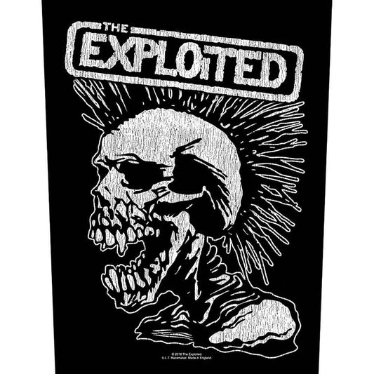 Exploited Vintage Skull Back Patch Front