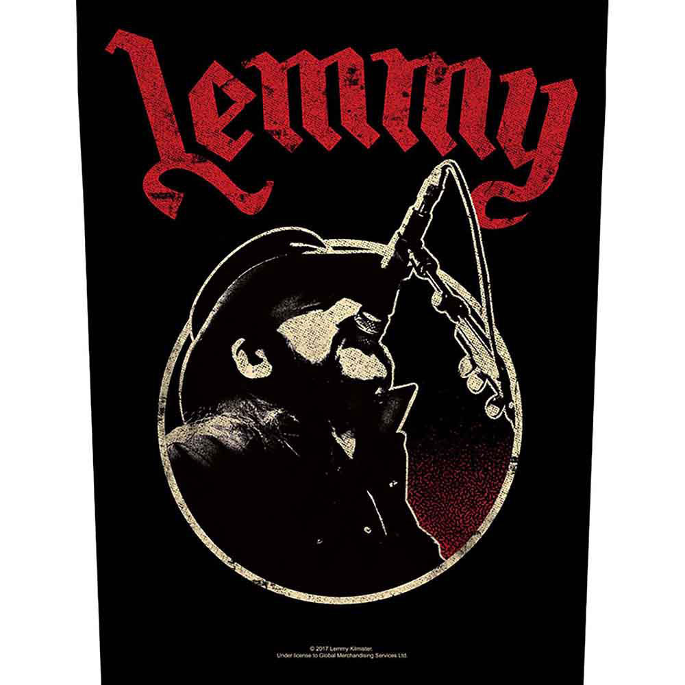 Lemmy Microphone Back Patch Front