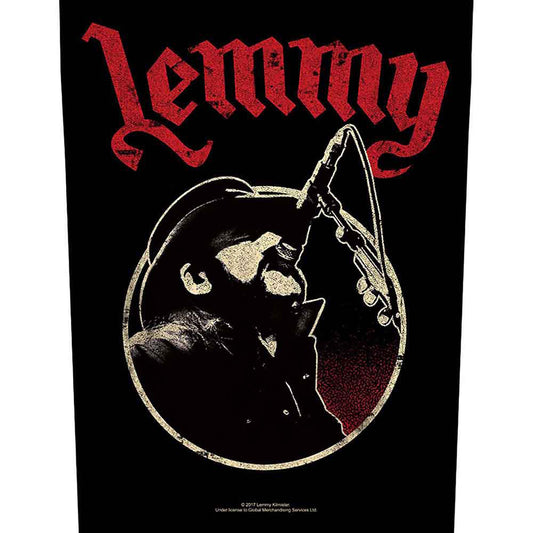 Lemmy Microphone Back Patch Front