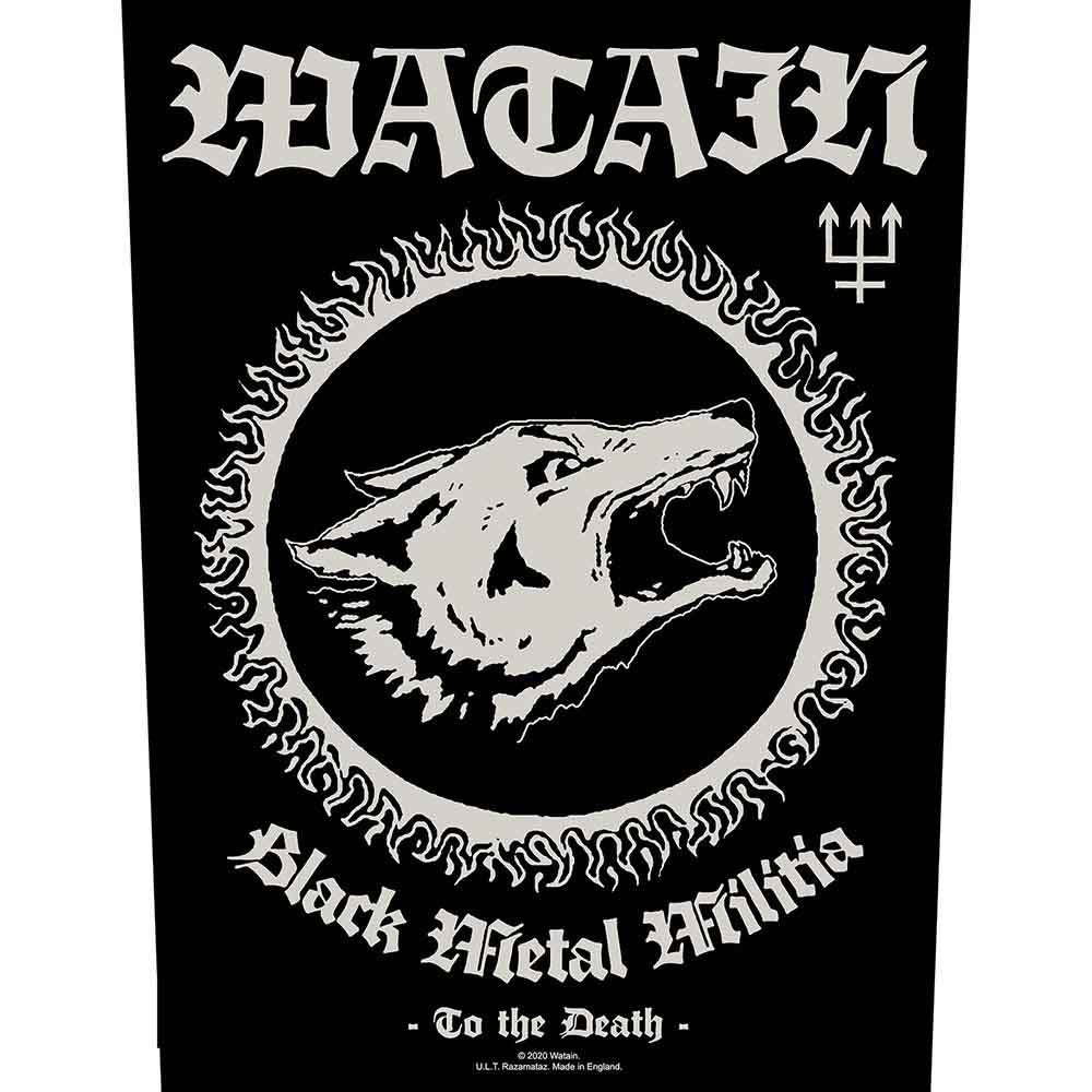 Watain Black Metal Militia Back Patch Front