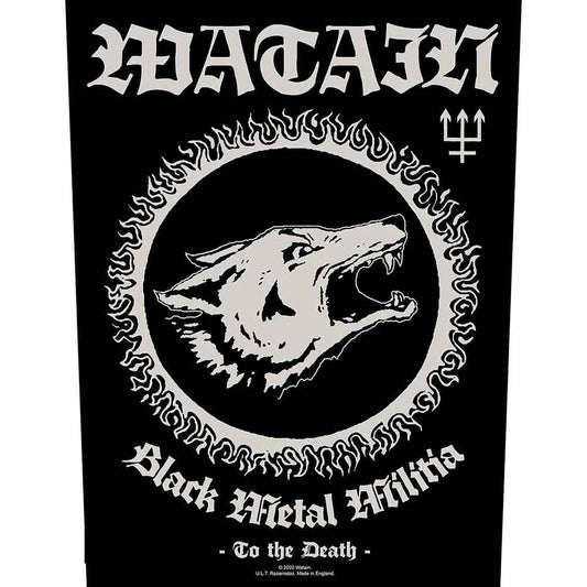 Watain Black Metal Militia Back Patch Front