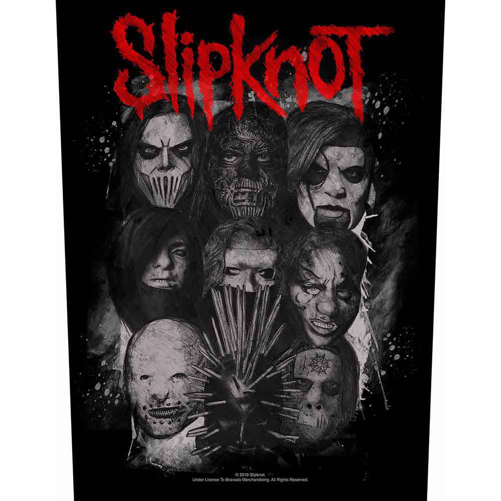 Slipknot We Are Not Your Kind Masks Back Patch Front