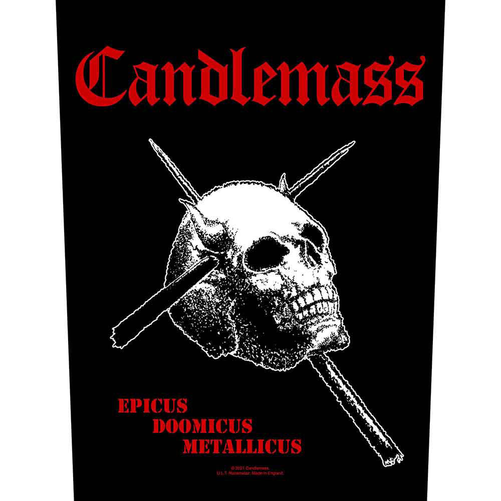 Candlemass Epicus Doomicus Metallicus Back Patch Front