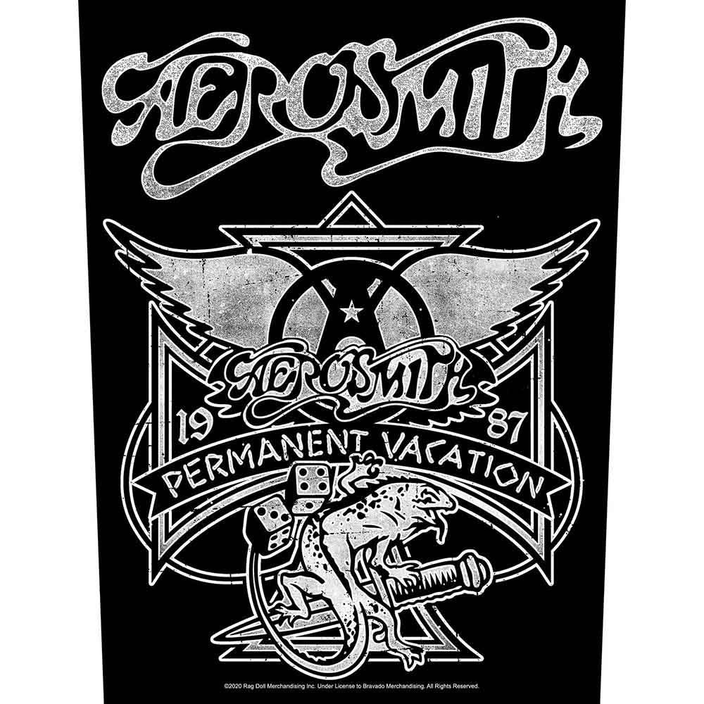 Aerosmith Permanent Vacation Back Patch Front
