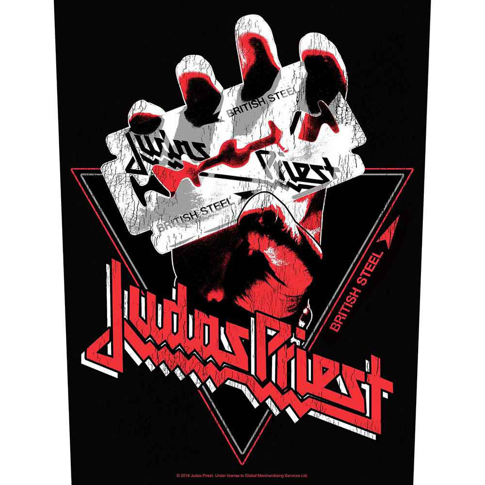 Judas Priest British Steel Vintage Back Patch Front
