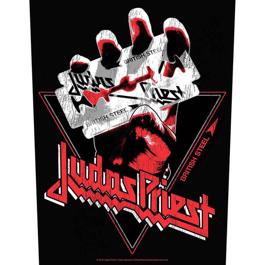 Judas Priest British Steel Vintage Back Patch Front