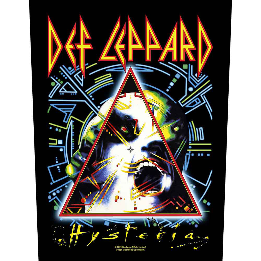 Def Leppard Hysteria Back Patch Front