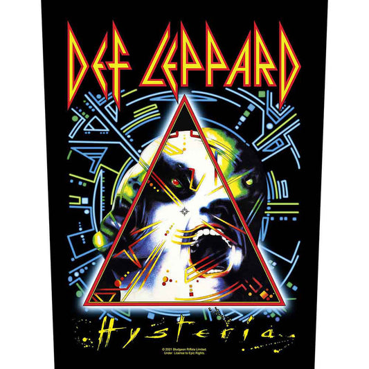 Def Leppard Hysteria Back Patch Front