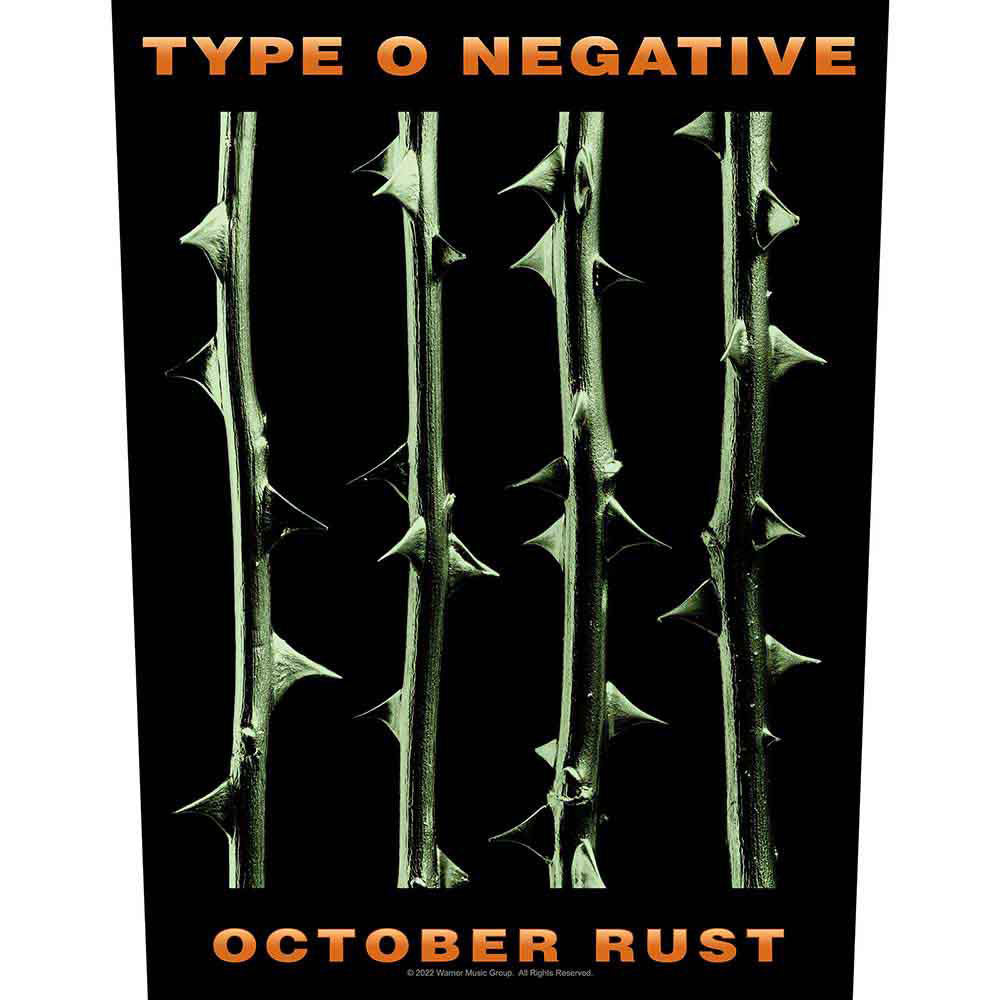 Type O Negative October Rust Back Patch Front