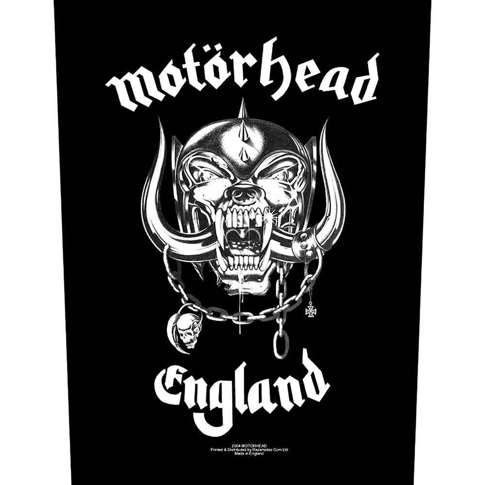 Motorhead England Back Patch Front