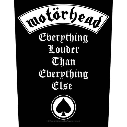 Motorhead Everything Louder Back Patch Front
