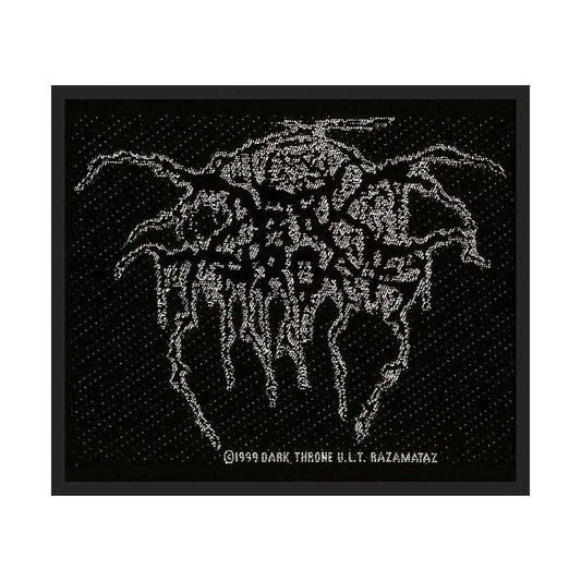 Dark Throne Lurex Logo Woven Patch Front