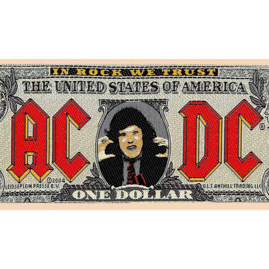 AC/DC Bank Note Woven Patch Front