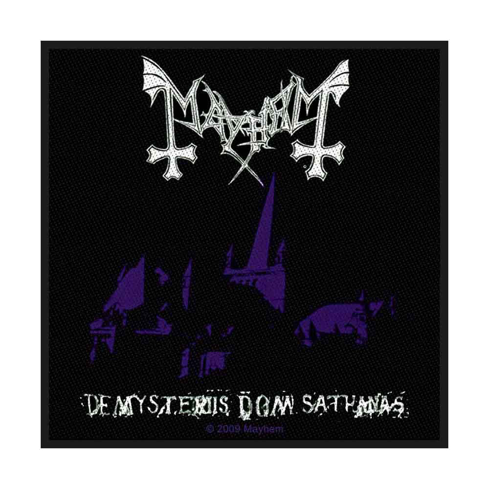 Mayhem De Mysteriis Dom Sathanas Woven Patch Front