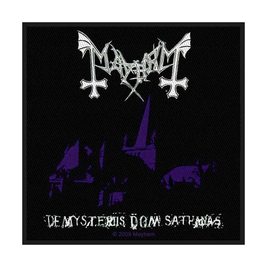 Mayhem De Mysteriis Dom Sathanas Woven Patch Front