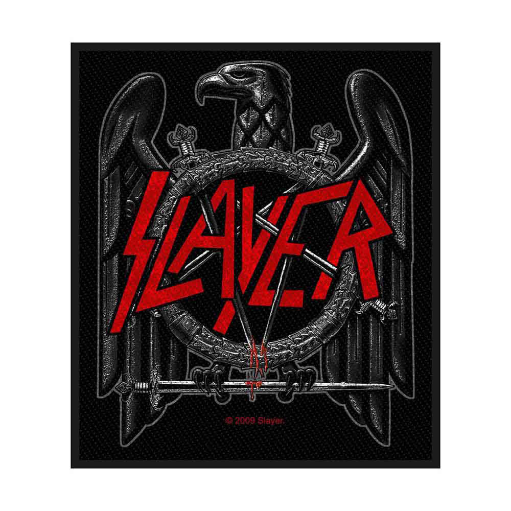 Slayer Black Eagle Woven Patch Front