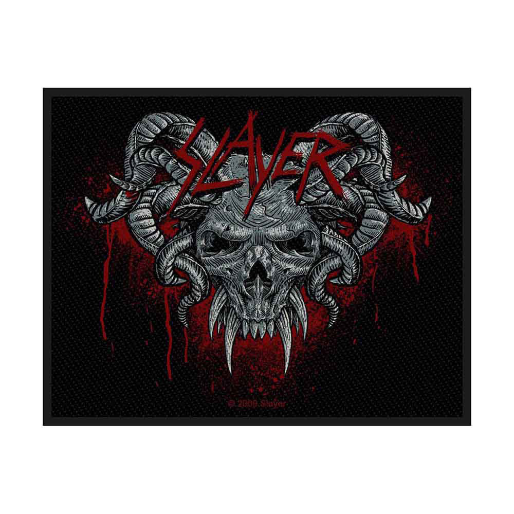 Slayer Demonic Woven Patch Front