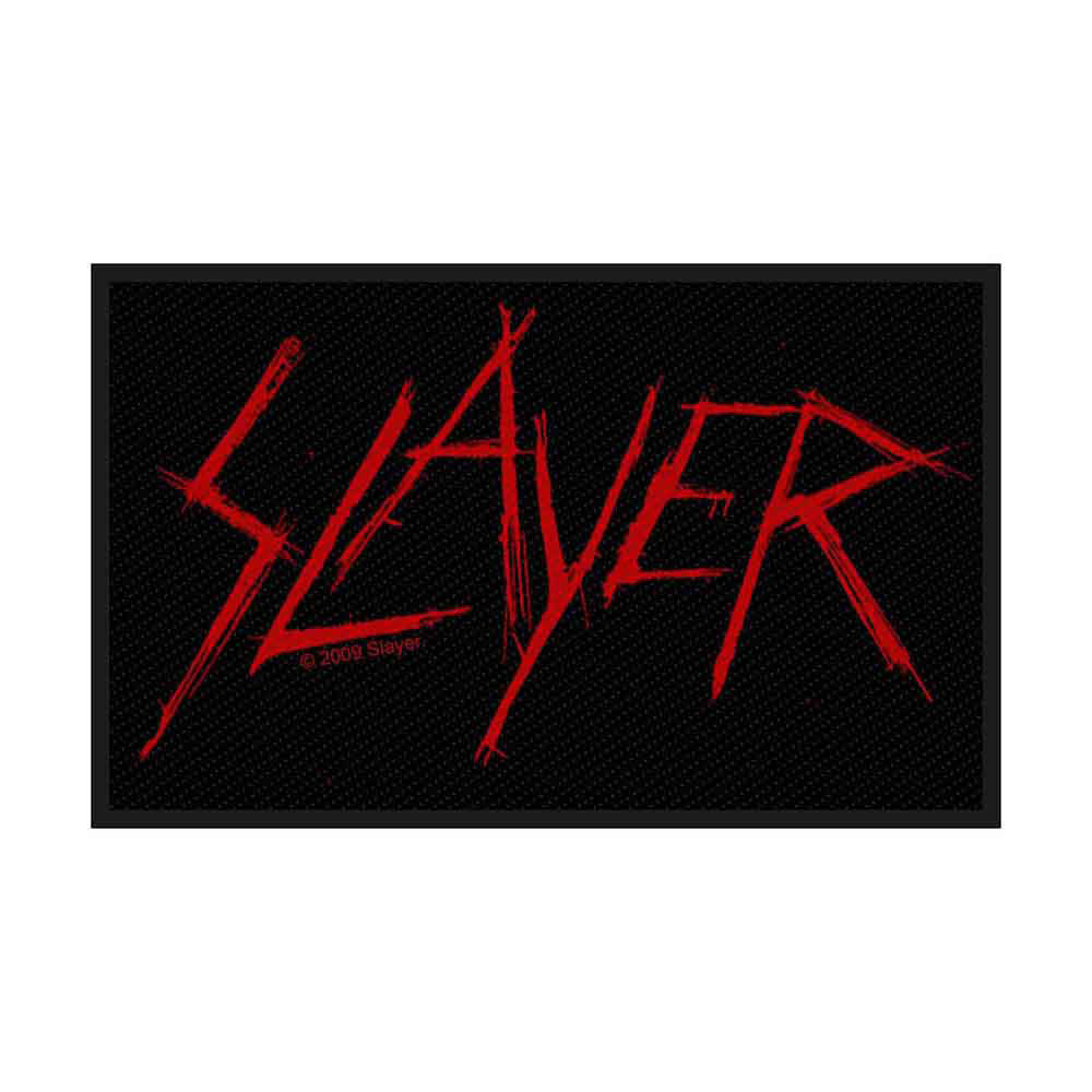 Slayer Scratched Logo Woven Patch Front