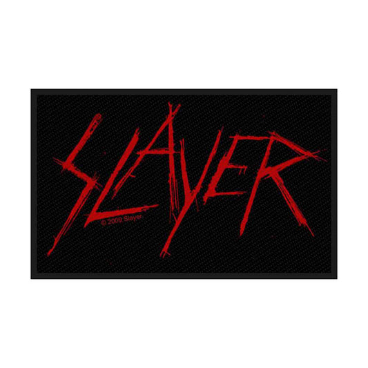 Slayer Scratched Logo Woven Patch Front