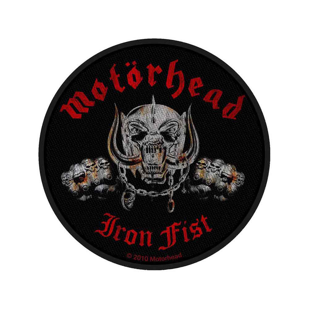Motorhead Iron Fist/skull Woven Patch Front