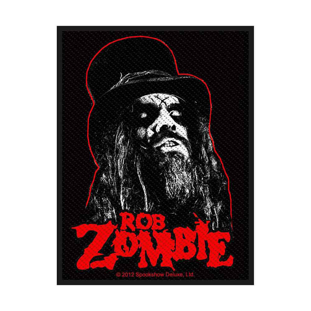 Rob Zombie Portrait Woven Patch Front