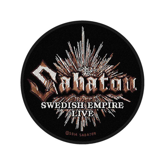 Sabaton Swedish Empire Live Woven Patch Front