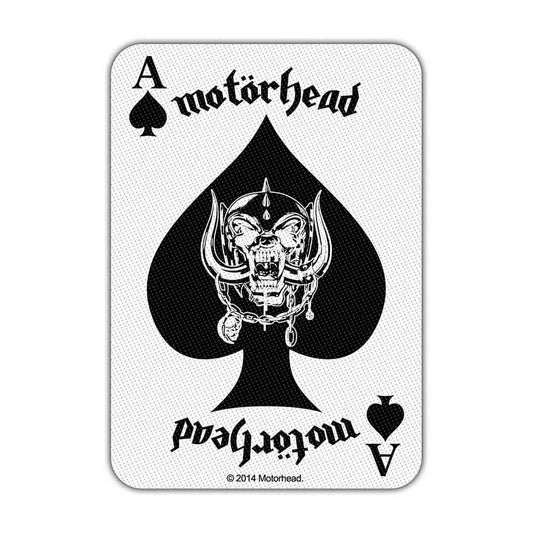 Motorhead Ace Of Spades Card Woven Patch Front