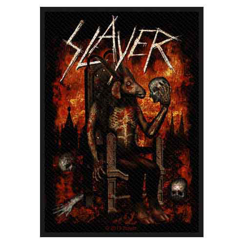 Slayer Devil On Throne Woven Patch Front