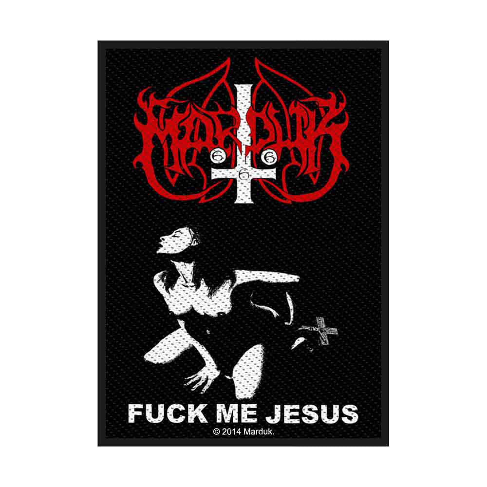 Marduk Fuck Me Jesus Woven Patch Front