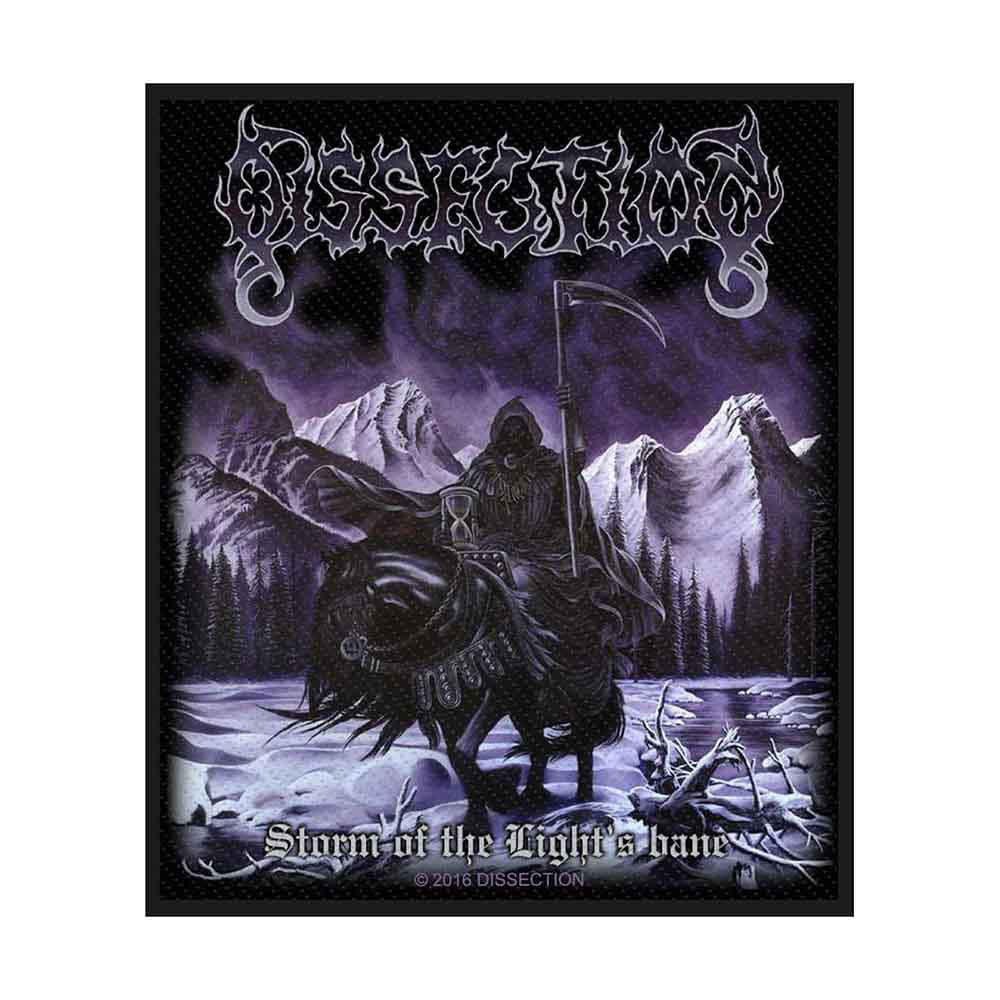 Dissection Storm Of The Lights Bane Woven Patch Front