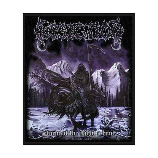 Dissection Storm Of The Lights Bane Woven Patch Front