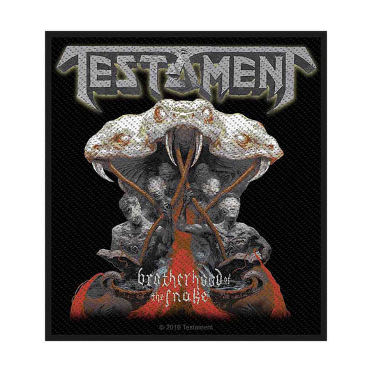 Testament Brotherhood Of The Snake Woven Patch Front