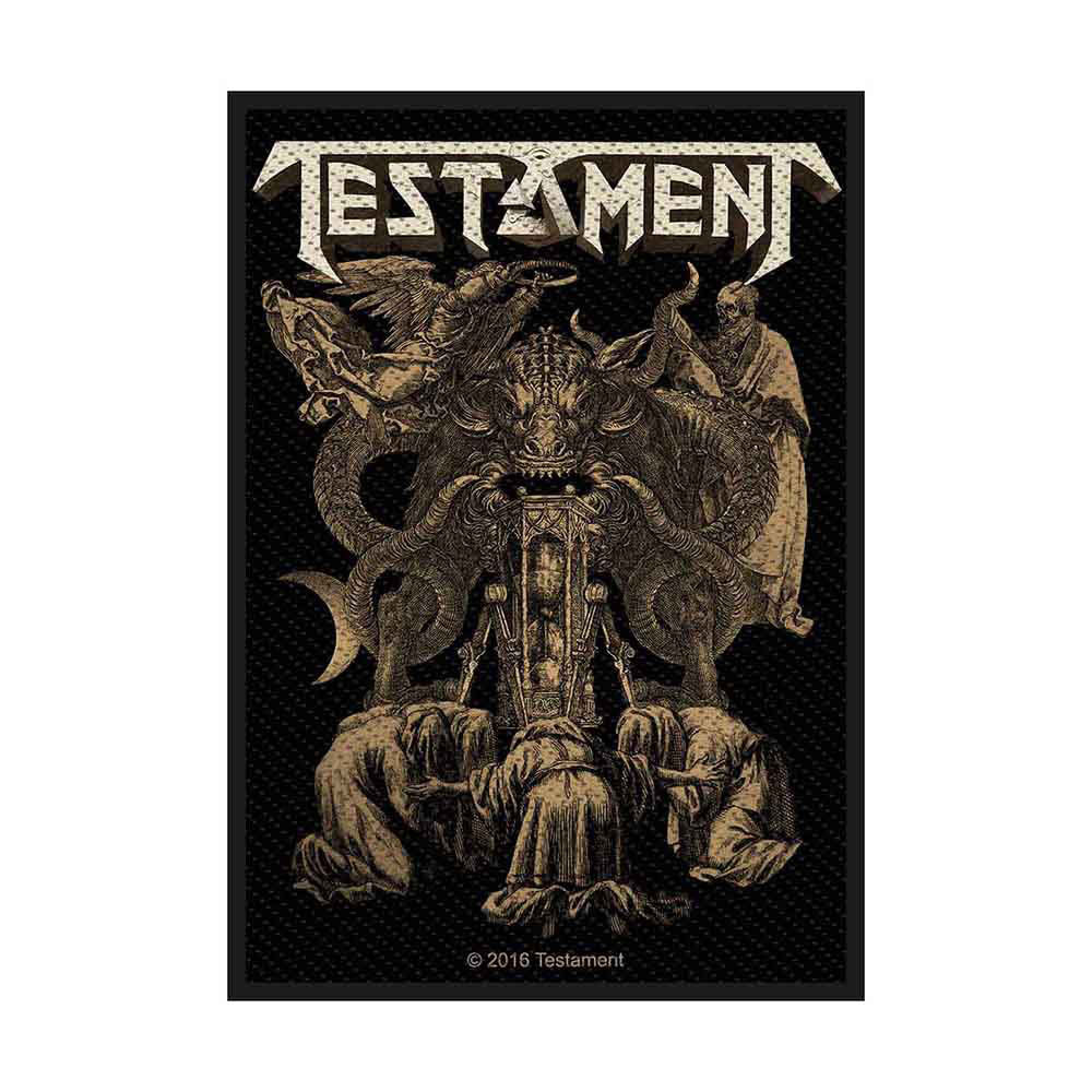 Testament Demonarchy Woven Patch Front