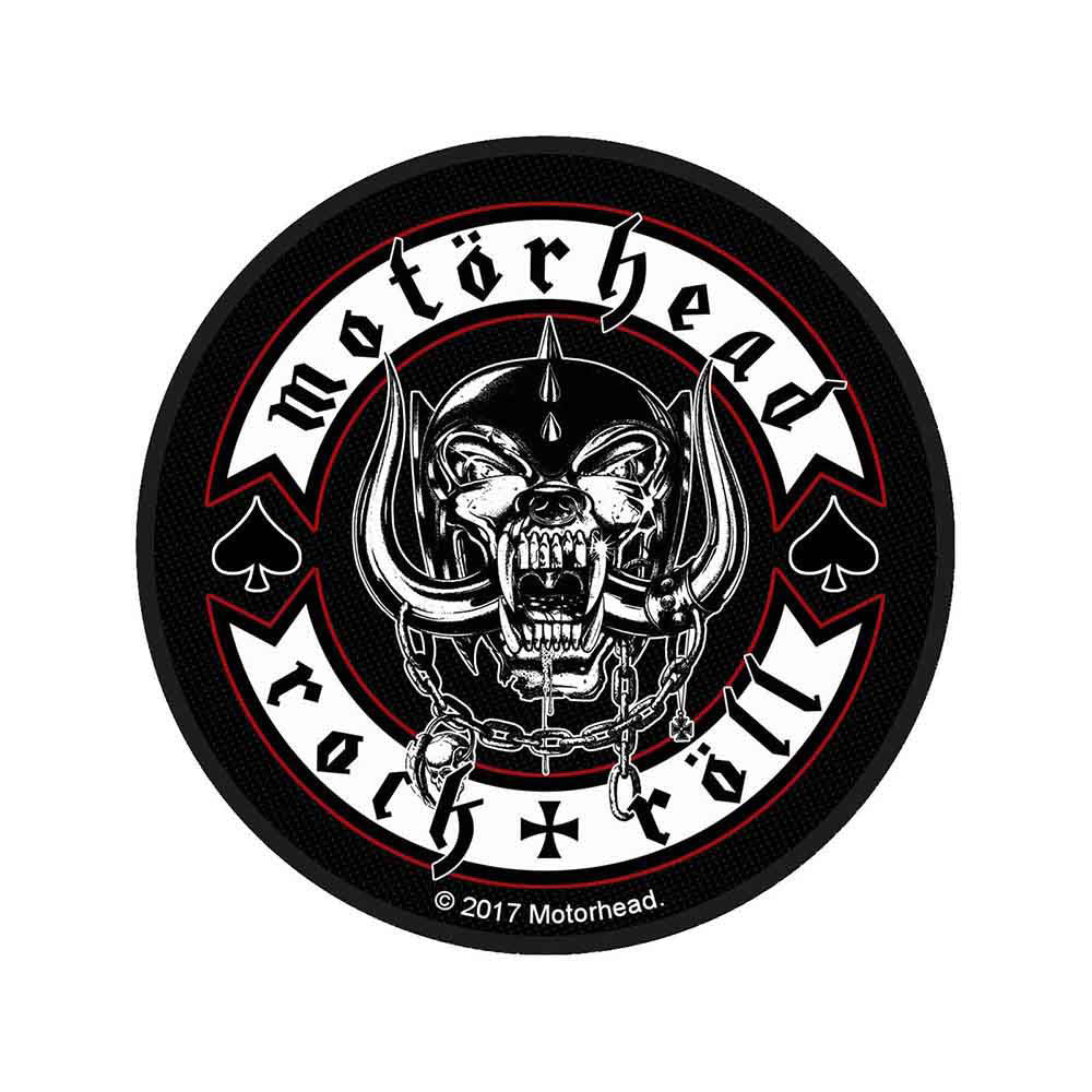 Motorhead Biker Badge Woven Patch Front