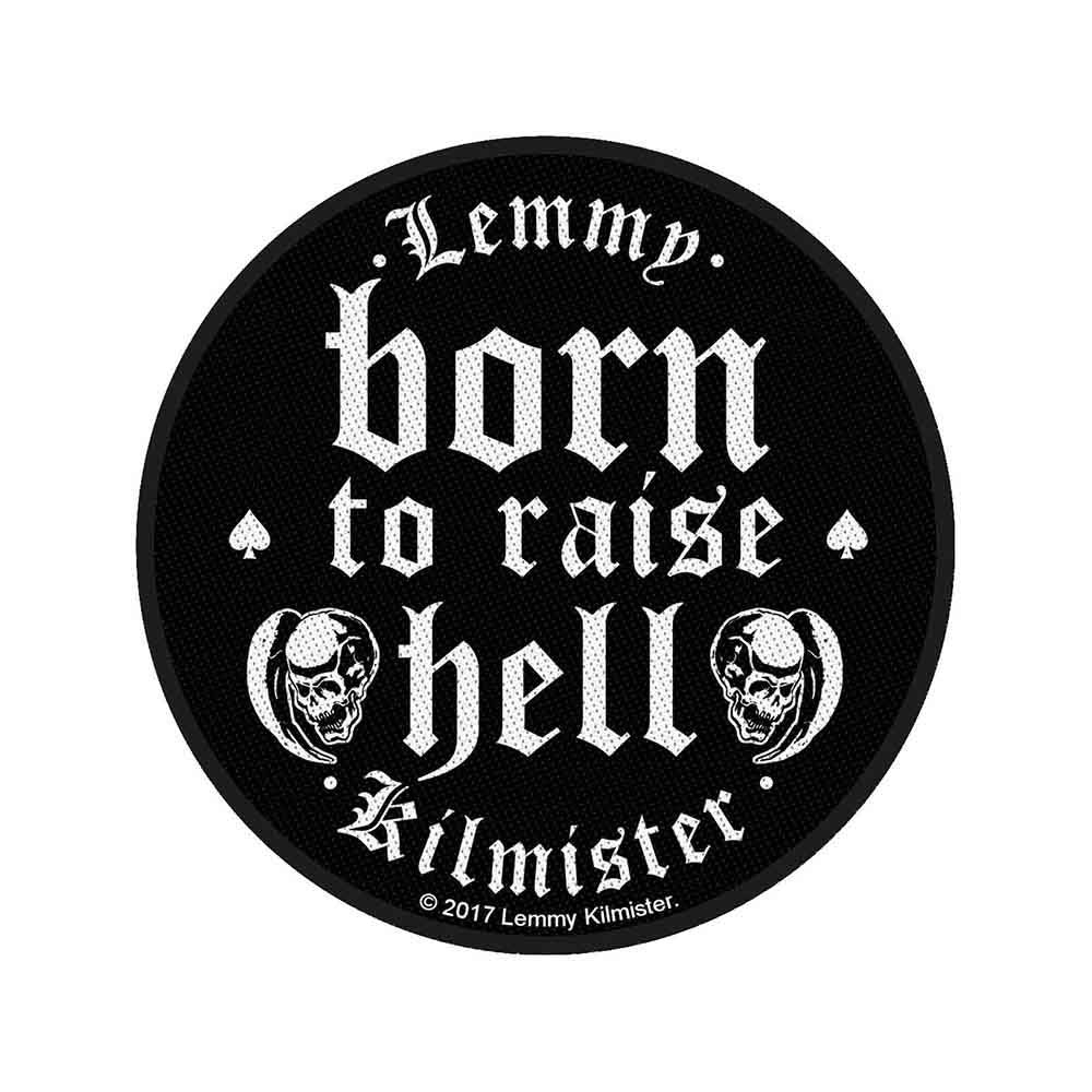 Lemmy Born To Raise Hell Woven Patch Front
